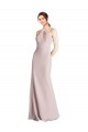 Halter Neck Soft Chiffon Sleeveless Long Bridesmaid Dress Edinburgh