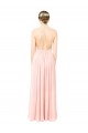 Halter Neck Soft Chiffon Sleeveless Open Back Pink Formal Dress / Bridesmaid Dress Edinburgh