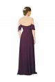 Sweetheart Soft Chiffon Cold Shoulder Grape Formal Dress / Bridesmaid Dress Edinburgh
