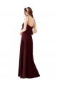 Spaghetti Straps Chiffon Sleeveless Burgundy Gold Bridesmaid Gowns Edinburgh