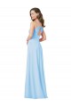 Spaghetti Straps Chiffon Sleeveless Keyhole Back Light Sky Blue Formal Dress / Bridesmaid Dress Edinburgh