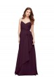 V-Neck Soft Chiffon Sleeveless Grape Bridesmaid Dress / Formal Dress Edinburgh
