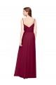 V-Neck Soft Chiffon Sleeveless Grape Bridesmaid Dress / Formal Dress Edinburgh