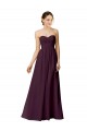 Sweetheart Chiffon Sleeveless Grape Bridesmaid Dress / Evening Dress Edinburgh