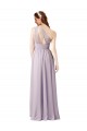 One Shoulder Chiffon Sleeveless Grape Bridesmaid Dress Edinburgh