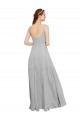 Spaghetti Straps Chiffon Sleeveless Dark Navy Bridesmaid Dress / Evening Dress Edinburgh
