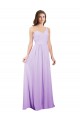 One Shoulder Chiffon Sleeveless Lilac Bridesmaid Dress / Evening Dress Edinburgh