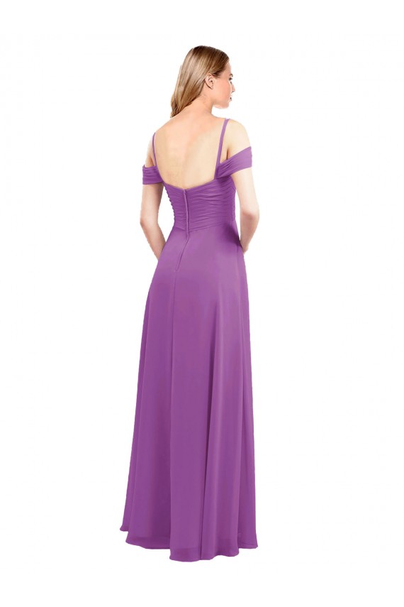 Sweetheart Soft Chiffon Cold Shoulder Dahlia Bridesmaid Dress Edinburgh