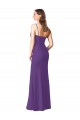 Sweetheart Soft Chiffon Sleeveless Low Back Plum Purple Bridesmaid Dress Edinburgh