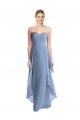 Sweetheart Chiffon Sleeveless Dusty Blue Formal Dress / Bridesmaid Dress Edinburgh