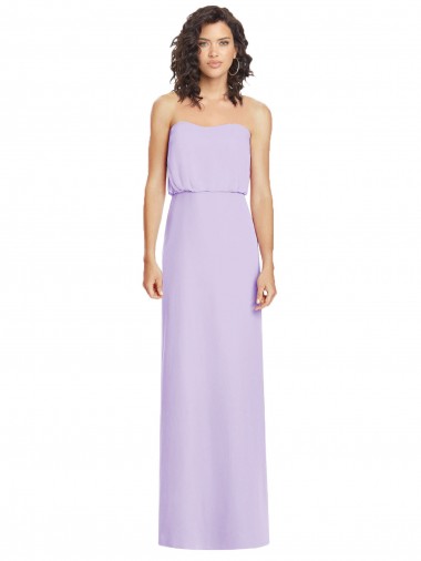 Sweetheart Soft Chiffon Sleeveless Low Back Lilac Formal Dress / Bridesmaid Dress Edinburgh