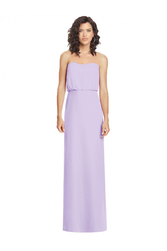 Sweetheart Soft Chiffon Sleeveless Low Back Lilac Formal Dress / Bridesmaid Dress Edinburgh