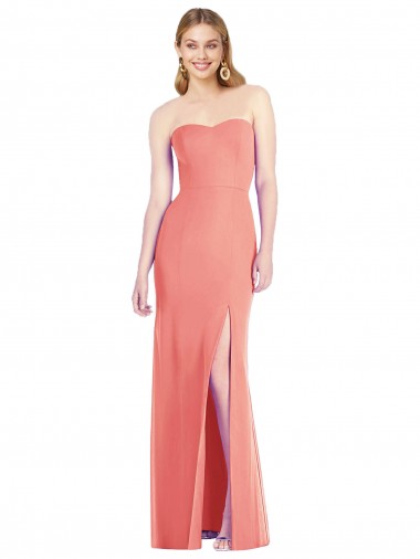 Sweetheart Soft Chiffon Sleeveless Desert Rose Bridesmaid Dress Edinburgh