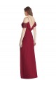 Spaghetti Straps Soft Chiffon Cold Shoulder V-Back Royal Blue Semi Formal Evening Dress / Bridesmaid Dress Edinburgh
