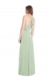 Spaghetti Straps Soft Chiffon Cold Shoulder Sage Semi Formal Evening Dress / Bridesmaid Dress Edinburgh