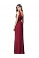 V-Neck Soft Chiffon Sleeveless V-Back Royal Blue Semi Formal Evening Dress / Bridesmaid Dress Edinburgh