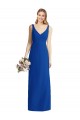 Sweetheart Chiffon Sleeveless Royal Blue Bridesmaid Dress Edinburgh