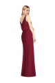 V-Neck Soft Chiffon Sleeveless V-Back Dusty Pink Bridesmaid Dress Edinburgh
