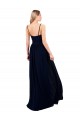 Spaghetti Straps Soft Chiffon Sleeveless Dark Navy Formal Evening Gown / Bridesmaid Dress Edinburgh