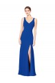Sweetheart Chiffon Sleeveless Low Back Royal Blue Bridesmaid Dress / Evening Dress Edinburgh