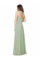 Sweetheart Soft Chiffon Sleeveless Open Back Smoke Green Formal Dress / Bridesmaid Dress Edinburgh