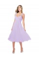 Sweetheart Soft Chiffon Sleeveless Lilac High Low Bridesmaid Dress Edinburgh