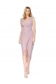 V-Neck Soft Chiffon Sleeveless V-Back Primrose High Low Evening Gown / Prom Dress / Bridesmaid Dress Edinburgh