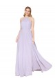 Halter Neck Soft Chiffon Sleeveless Lilac Formal Evening Gown / Prom Dress / Bridesmaid Dress Edinburgh