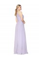 Halter Neck Soft Chiffon Sleeveless Lilac Formal Evening Gown / Prom Dress / Bridesmaid Dress Edinburgh
