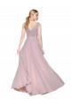 V-Neck Soft Chiffon Sleeveless V-Back Primrose Formal Evening Gown / Prom Dress / Bridesmaid Dress Edinburgh