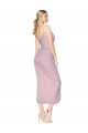 Spaghetti Straps Soft Chiffon Sleeveless V-Back Primrose High Low Evening Gown / Prom Dress / Bridesmaid Dress Edinburgh