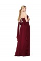 Sweetheart Soft Chiffon Sleeveless Long Burgundy Formal Evening Gown / Prom Dress / Bridesmaid Dress Edinburgh
