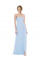 Sweetheart Soft Chiffon Sleeveless Long Light Sky Blue Formal Dress / Bridesmaid Dress Edinburgh