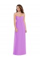 Sweetheart Soft Chiffon Sleeveless Low Back Violet Semi Formal Evening Dress / Bridesmaid Dress Edinburgh