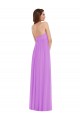 Sweetheart Soft Chiffon Sleeveless Low Back Violet Semi Formal Evening Dress / Bridesmaid Dress Edinburgh
