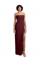 Spaghetti Straps Soft Chiffon Sleeveless Open Back Burgundy Gold Evening Dress / Bridesmaid Dress Edinburgh