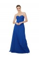 Sweetheart Chiffon Sleeveless Keyhole Back Royal Blue Bridesmaid Dress / Evening Dress Edinburgh