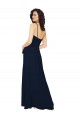 V-Neck Chiffon Sleeveless Low Back Dark Navy Bridesmaid Dress / Formal Dress Edinburgh