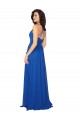 V-Neck Soft Chiffon Sleeveless Criss Cross Back Royal Blue Evening Dress / Bridesmaid Dress Edinburgh