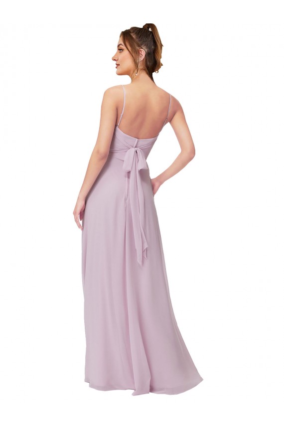 Sweetheart Soft Chiffon Sleeveless Pink Glow Bridesmaid Dress Edinburgh