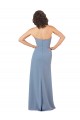 Strapless Soft Chiffon Sleeveless Burgundy Bridesmaid Dress Edinburgh