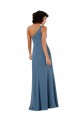 One Shoulder Soft Chiffon Sleeveless Burgundy Formal Evening Gown / Bridesmaid Dress Edinburgh