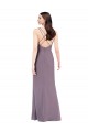 Sweetheart Soft Chiffon Sleeveless Criss Cross Open Back Dark Lavender Formal Evening Gown / Bridesmaid Dress Edinburgh