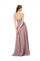 Strapless Soft Chiffon Sleeveless Low Back Grape Formal Dress / Bridesmaid Dress Edinburgh