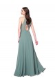 Halter Neck Chiffon Sleeveless Keyhole Back Dark Lavender Bridesmaid Dress / Evening Dress Edinburgh