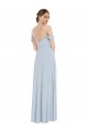 Off the Shoulder Soft Chiffon Flounce Sleeves Sea Glass Semi Formal Evening Dress / Bridesmaid Dress Edinburgh
