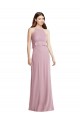 Halter Neck Chiffon Sleeveless Low Back Primrose Bridesmaid Dress / Evening Dress Edinburgh