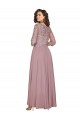 V-Neck Soft Chiffon Long Sleeves Prom Dress / Bridesmaid Dress Edinburgh