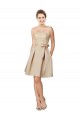 Sweetheart Satin & Lace Sleeveless Champagne Bridesmaid Dress Edinburgh