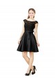Illusion Neck Satin & Lace Sleeveless V-Back Black Bridesmaid Dress Edinburgh